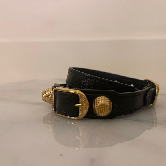 BALENCIAGA
Leather Arena Triple Tour Wrap Bracelet (M) - Picture 3 of 4